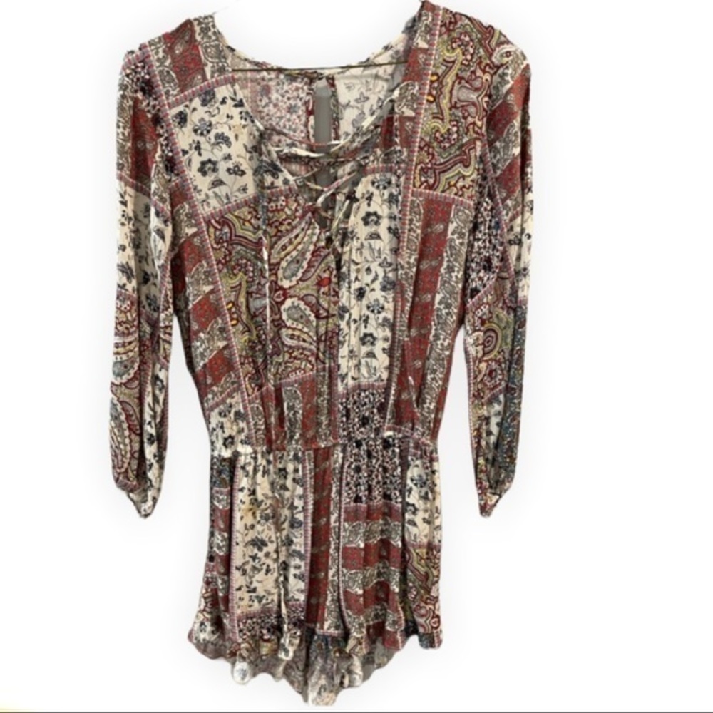 American Eagle- Printed romper Size Extra Small
